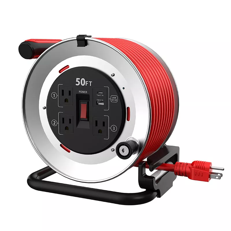 3 çıxış Usb4a Metal Kordon çarxı 50ft