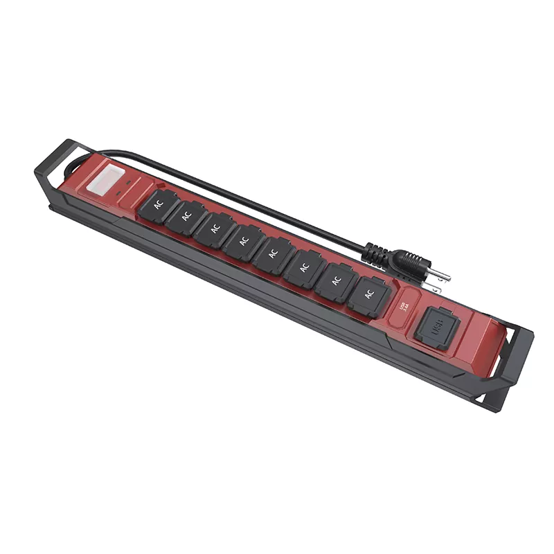 8 Çıxış Suya davamlı Usb Power Strip